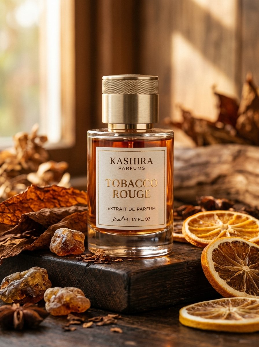 Kashira Parfums Tobacco Rouge debut luxury flacon